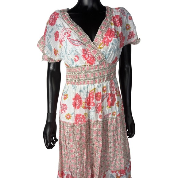 J Gee Dress Pink floral maxi dress, feminine and flirty, size S Nwot - Picture 2 of 9